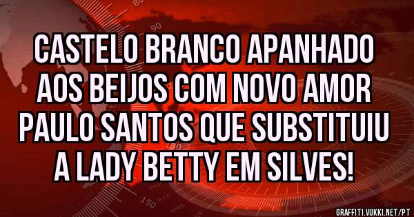 Castelo Branco apanhado aos beijos com novo amor Paulo Santos que substituiu a lady Betty em Silves!