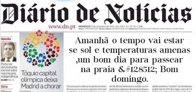 Amanhã o tempo vai estar se sol e temperaturas amenas ,um bom dia para passear na praia 😀 Bom domingo.