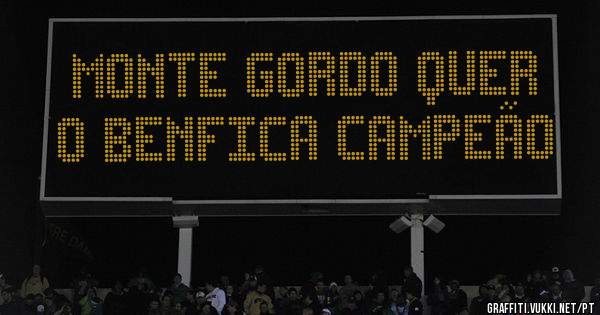 Monte Gordo quer o Benfica campeão 