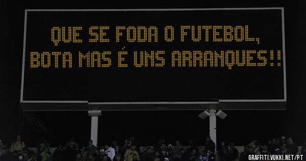 Que se foda o futebol, bota mas é uns arranques!!