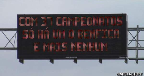 COM 37 CAMPEONATOS SÓ HÁ UM O BENFICA E MAIS NENHUM