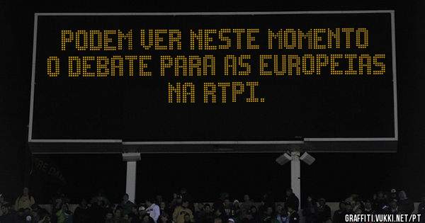 PODEM VER NESTE MOMENTO O DEBATE PARA AS EUROPEIAS NA RTPI.