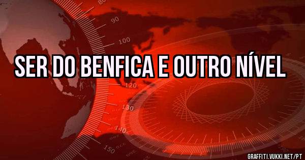 Ser do Benfica e outro nível 