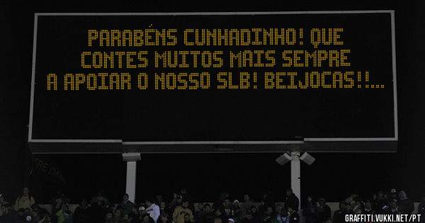 Parabéns cunhadinho! Que contes muitos mais sempre a apoiar o nosso SLB! BEIJOCAS!!...