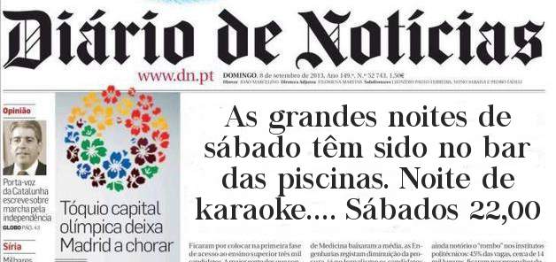 As grandes noites de sábado têm sido no bar das piscinas. Noite de karaoke.... Sábados 22,00