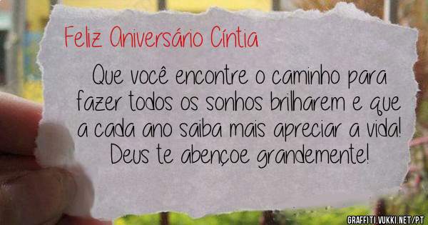 Que você encontre o caminho para fazer todos os sonhos brilharem e que a cada ano saiba mais apreciar a vida!
Deus te abençoe grandemente!