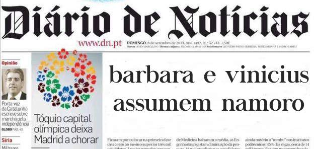 barbara e vinicius assumem namoro