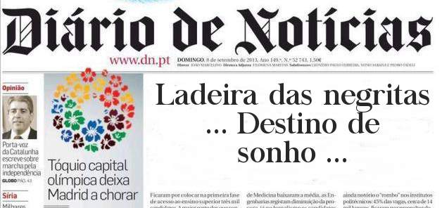 Ladeira das negritas ... Destino de sonho ...