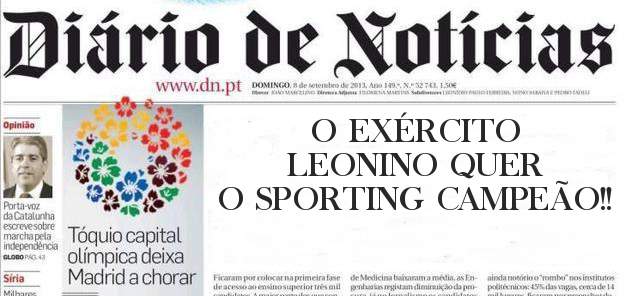O EXÉRCITO LEONINO QUER O SPORTING CAMPEÃO!! 