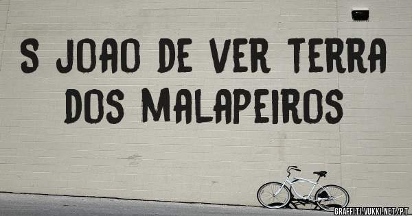 S joao de ver terra dos malapeiros