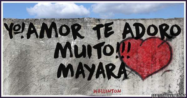 #Amor Te Adoro muito!!!
Mayara