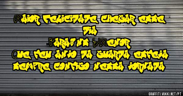 Maior felicidade chegar esse dia! 
Parabéns D'Menor! 
Que teu anjo da guarda esteja sempre contigo nessa jornada. 
Te amo Cris (Flor, rsrsrsrs)