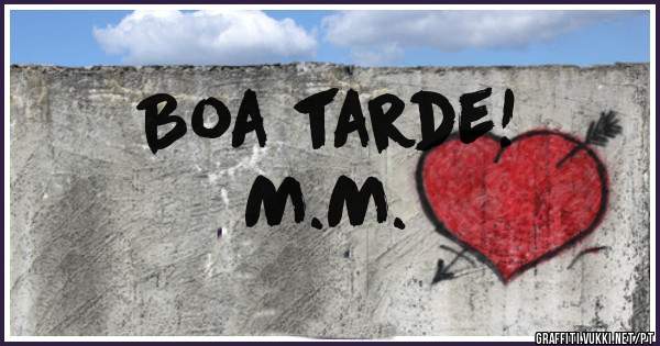 Boa tarde!
M.M.