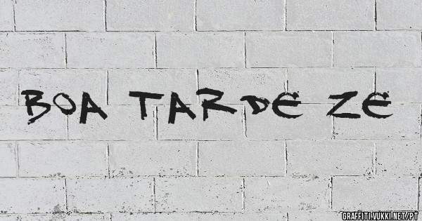 Boa tarde Ze