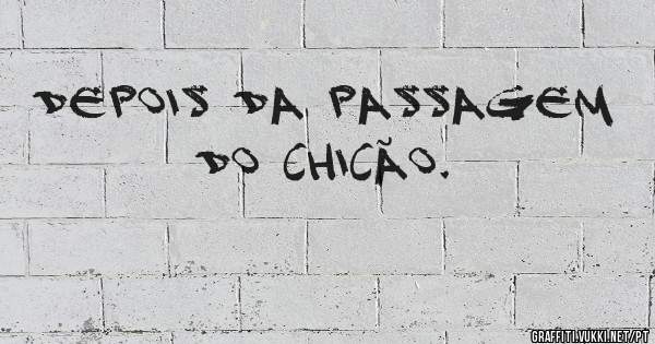 Depois da passagem do Chicão.