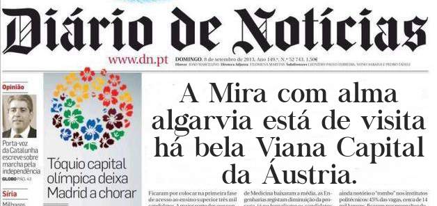 A Mira com alma algarvia está de visita há bela Viana Capital da Áustria. 