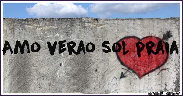 Amo verao sol praia 