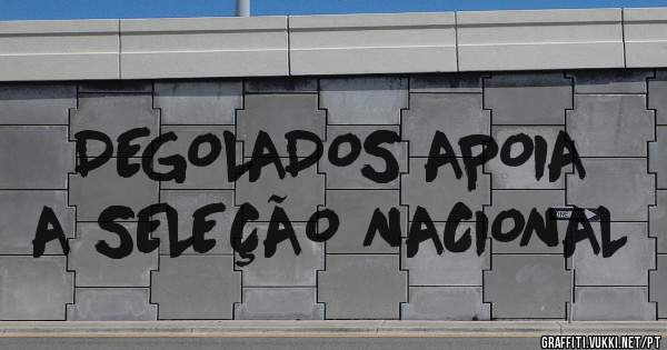 DEGOLADOS APOIA A SELEÇÃO NACIONAL

