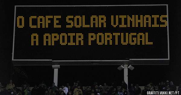  O Cafe Solar vinhais a apoir Portugal
