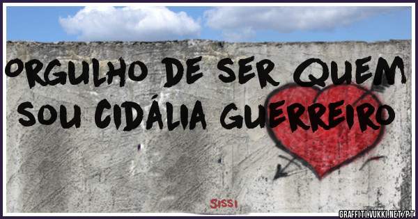 Orgulho de ser quem sou cidália guerreiro 