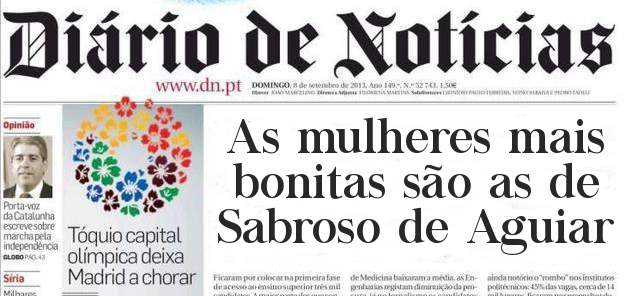 As mulheres mais bonitas são as de Sabroso de Aguiar