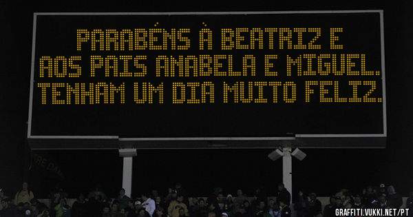 Parabéns à Beatriz e aos pais Anabela e Miguel.
Tenham um dia muito feliz.