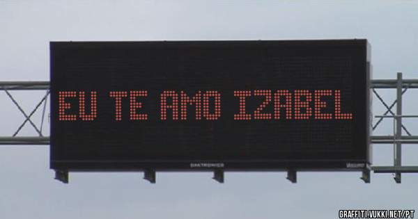 Eu te amo izabel