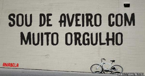 Sou de Aveiro com muito orgulho 
