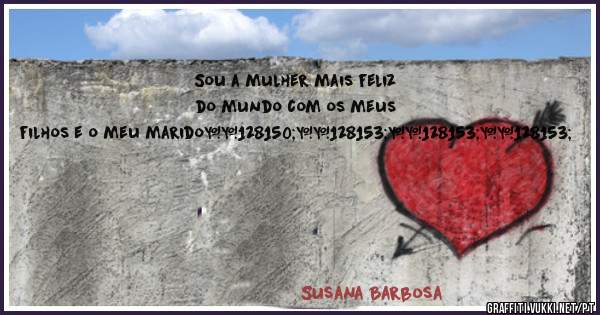 Sou a mulher mais feliz do mundo com os meus filhos e o meu marido💖💙💙💙