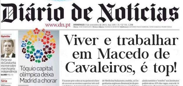 Viver e trabalhar em Macedo de Cavaleiros, é top!