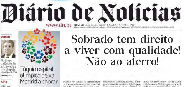 Sobrado tem direito a viver com qualidade! Não ao aterro!