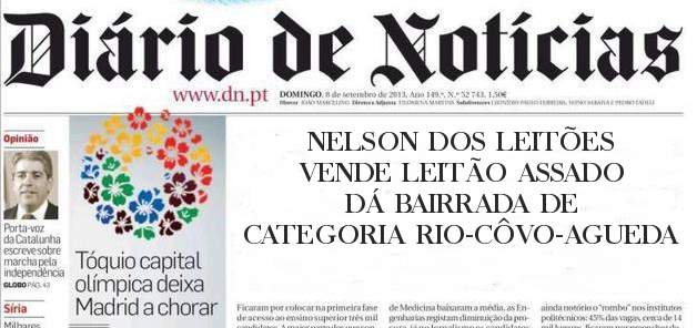 NELSON DOS LEITÕES VENDE LEITÃO ASSADO DÁ BAIRRADA DE CATEGORIA RIO-CÔVO-AGUEDA