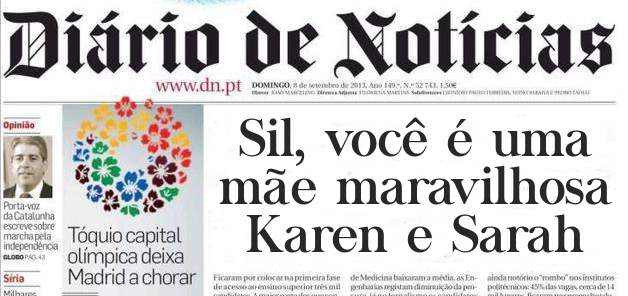 Sil, você é uma mãe maravilhosa 
Karen e Sarah