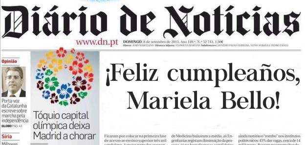 ¡Feliz cumpleaños, Mariela Bello!