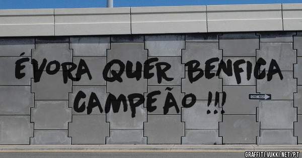 ÉVORA QUER BENFICA CAMPEÃO !!! 