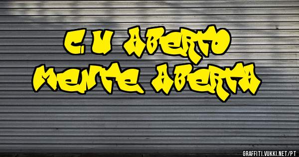 céu aberto
mente aberta
