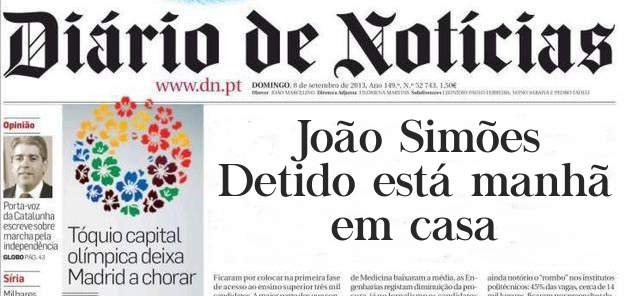 João Simões
Detido está manhã em casa
