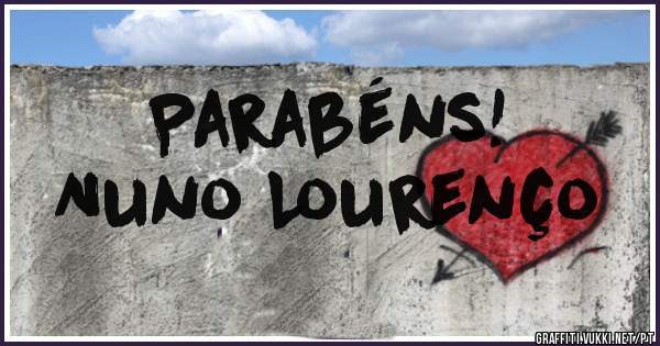 Parabéns!
Nuno Lourenço