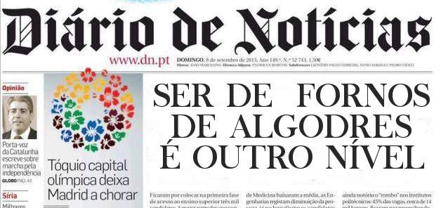 SER DE  FORNOS DE ALGODRES É OUTRO NÍVEL 