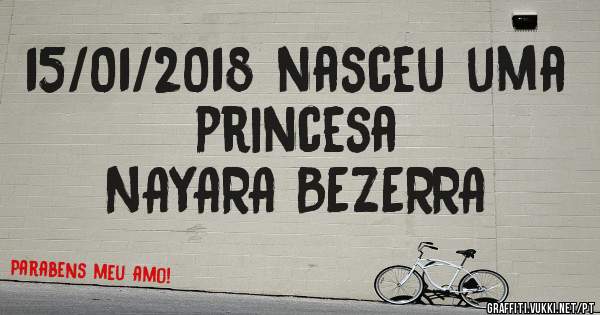 15/01/2018 nasceu uma princesa 
NAYARA BEZERRA
