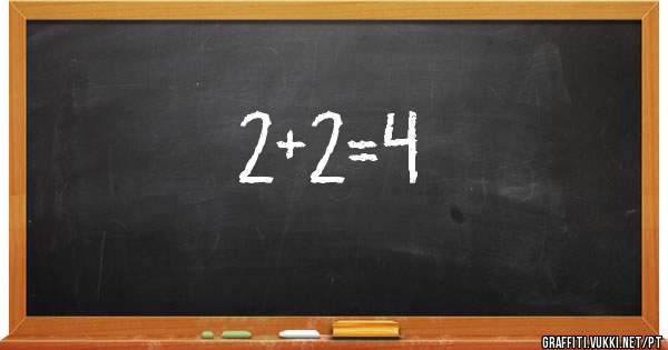 2+2=4