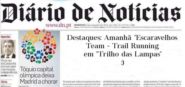 Destaques: Amanhã ''Escaravelhos Team - Trail Running em ''Trilho das Lampas'' :)