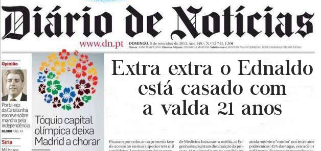 Extra extra o Ednaldo está casado com a valda 21 anos 