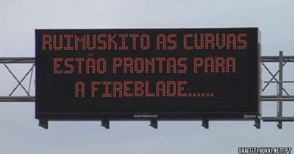 Ruimuskito as curvas estão prontas para a Fireblade......