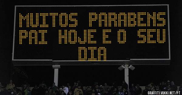 MUITOS  PARABENS PAI  HOJE E O  SEU  DIA