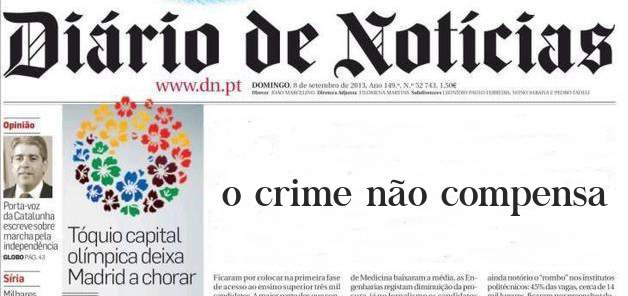 o crime não compensa