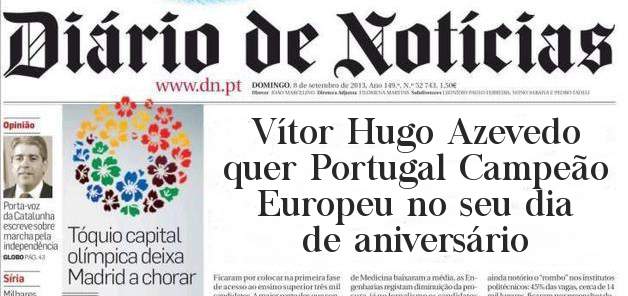 Vítor Hugo Azevedo quer Portugal Campeão Europeu no seu dia de aniversário 