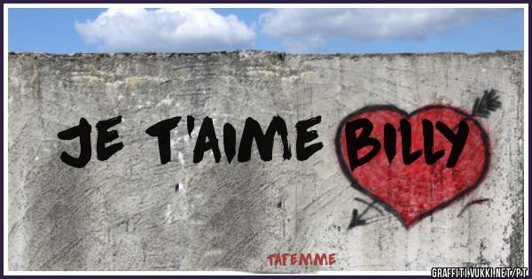 Je t'aime billy