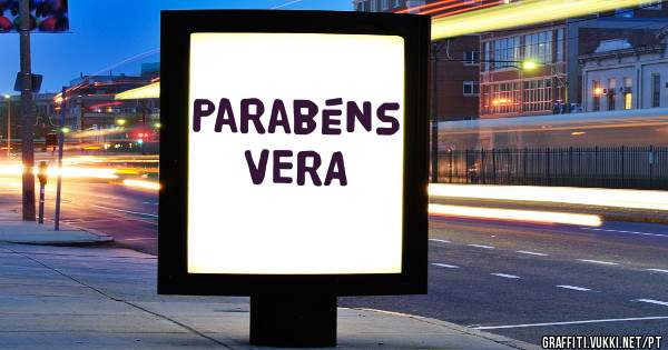 Parabéns  VERA