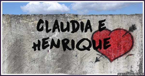 Claudia e
Henrique
